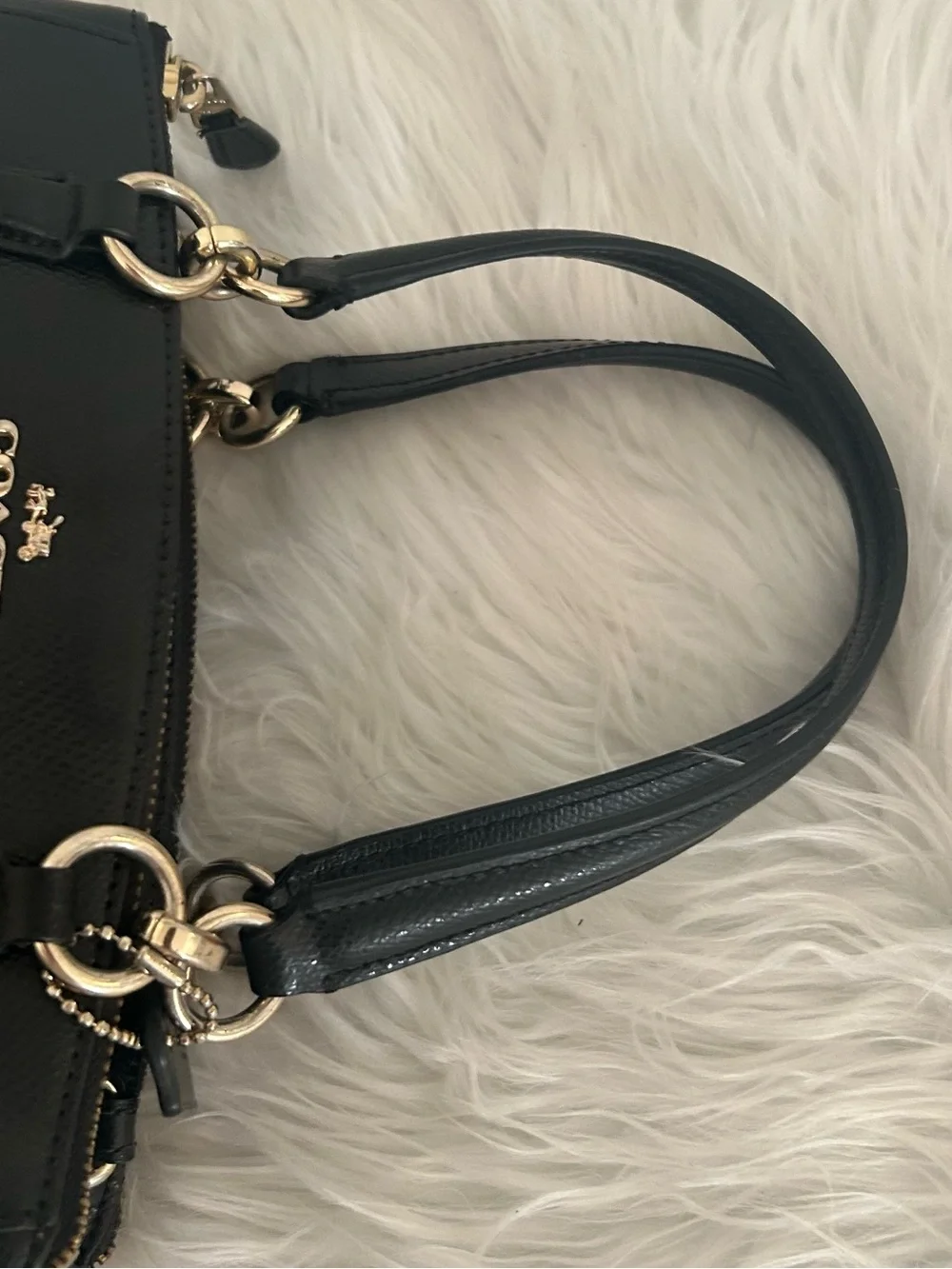 Coach Christie Black Leather satchel Crossbody